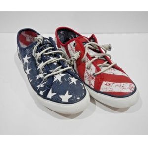 Sperry Womens 8.5 Seacoast Stars and Stripes